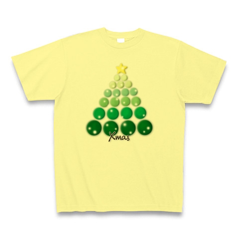 クリスマスツリー｜Tシャツ｜ライトイエロー
