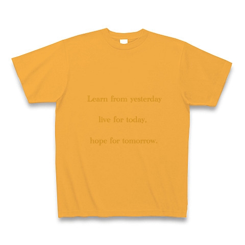 生きる糧にすべき言葉｜Tシャツ｜コーラルオレンジ