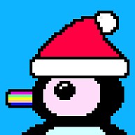 クリスマスペンギン＆虹色ペンギン【両面印刷】