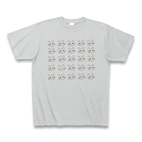 商品詳細『猫がいっぱい｜Tシャツ｜グレー』デザインTシャツ通販ClubT