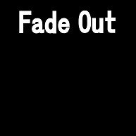 fade out 白字
