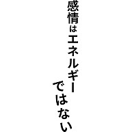 感情はエネルギーではない