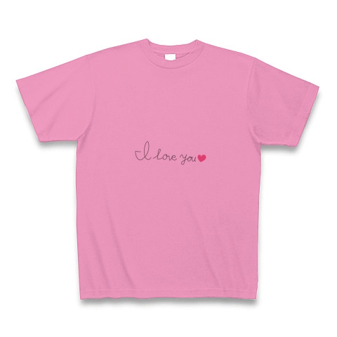 I love you』デザインの全アイテム：デザインTシャツ通販ClubT