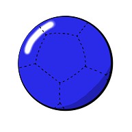 ボッチャボール（青）