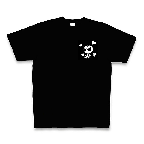 海賊ロゴ｜Tシャツ Pure Color Print｜ブラック