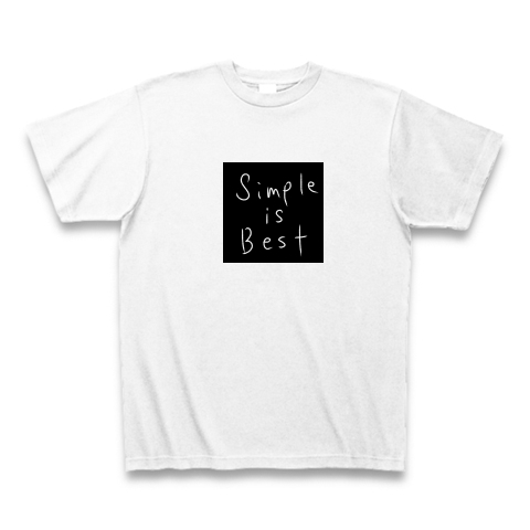 シンプルイズベスト』デザインの全アイテム：デザインTシャツ通販ClubT