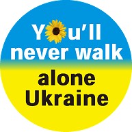 商品詳細 You Ll Never Walk Alone Ukraine 全面プリントtシャツ ゴールドイエロー デザインtシャツ通販clubt