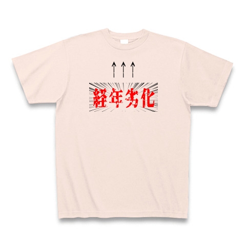 経年劣化｜Tシャツ Pure Color Print｜ライトピンク