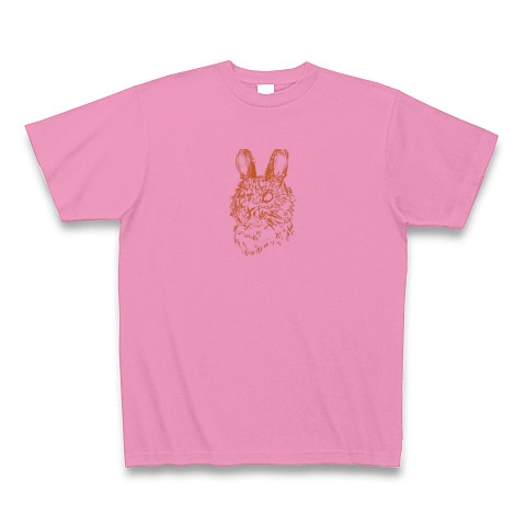 ウサギ｜Tシャツ｜ピンク